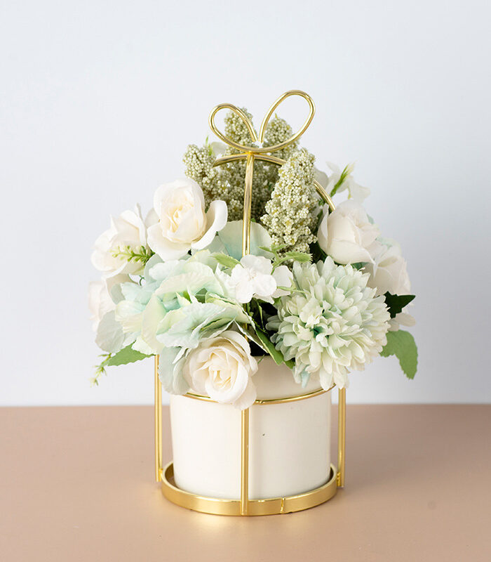 Small Potted Plants Ins Dried Flower Bouquet Simulation Flowers Fake Flowers Living Room Decoration Ornaments Tea Table Spring Festival Floral New Year Decorations