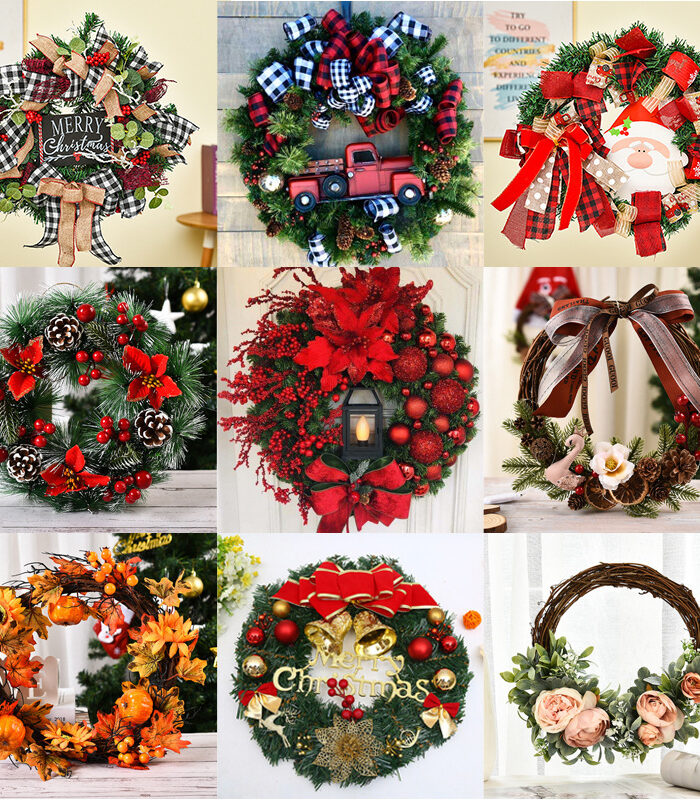 Christmas Garland Window Decoration Christmas Decorations